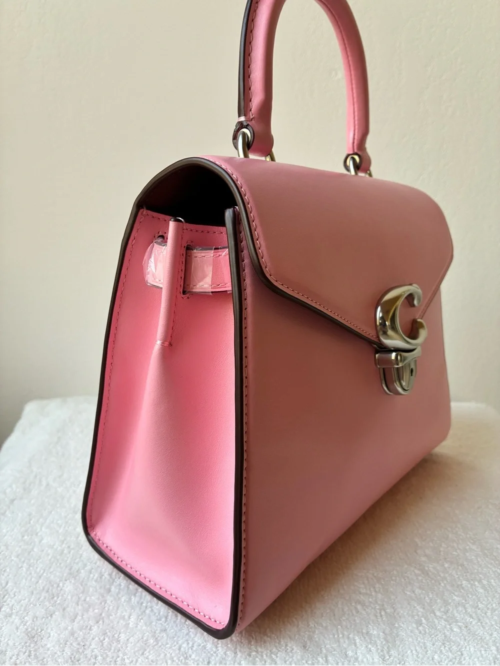 Coach Sammy Top Handle Bag in Flower Pink color